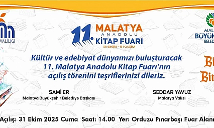 11. Malatya Anadolu Kitap ve Kültür Fuarı açılıyor