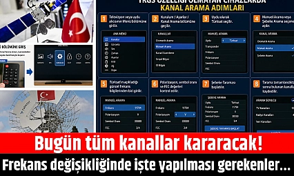 Bugün tüm kanallar kararacak! Frekans değişikliğinde işte yapılması gerekenler…
