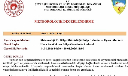 5 il için buzlanma ve don uyarısı