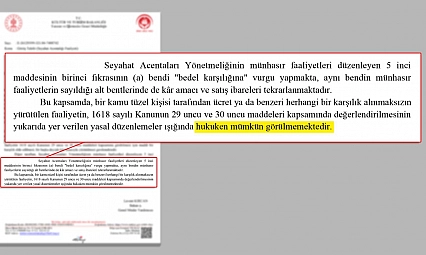 Bakanlık TÜRSAB'ı haksız buldu