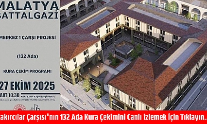 Bakırcılar Çarşısı'nın 132 Ada Kura Çekimini Canlı izlemek İçin Tıklayın…