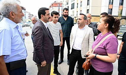 Zafer Mahallesi küllerinden doğdu: Taşkın ve Babacan vatandaşla buluştu