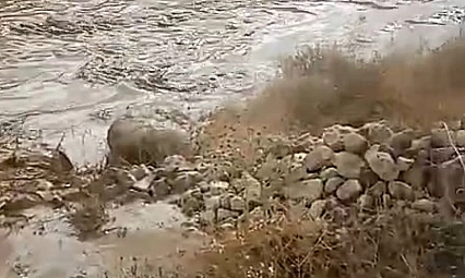 Baskil'de dereler taştı