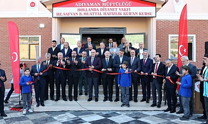Cami ve hafızlık kursu dualarla açıldı