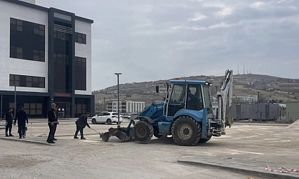 Çermik Devlet Hastanesi otoparkı genişletiliyor