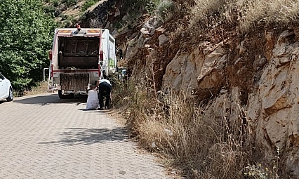 Çermik'te turizm bölgesinde temizlik