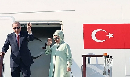Cumhurbaşkanı Erdoğan Kırgızistan'a gitti