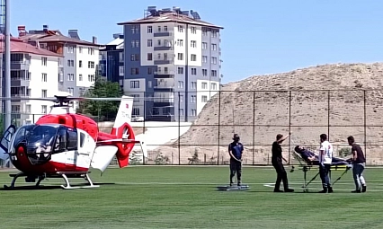 50 yaşındaki hasta hava ambulansla Malatya'ya sevk edildi