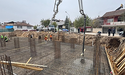 Dilek Merkez Camii'nin temeli atıldı