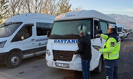 Malatya'da Kış Lastiği Denetimi: 3 Sürücüye Ceza