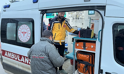 Eli spiralle kesilen kişi yaralandı