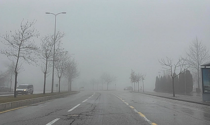 Gaziantep'te 2 gündür yoğun sis etkili oluyor