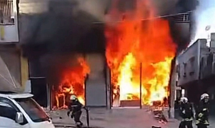 Gaziantep'te korkutan iş yeri yangını