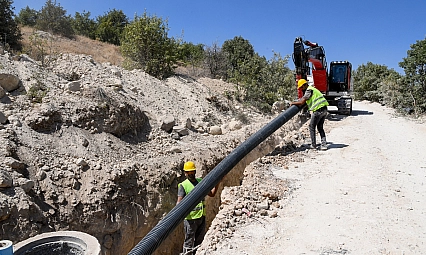 Gürkaynak mahallesinin kanalizasyon hattı tamamlandı
