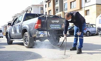 İlaçlama çalışmaları devam ediyor