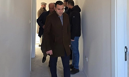 Kaymakam Algın, köy evleri inşaatlarını inceledi