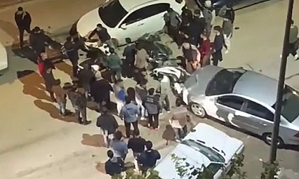 Kontrolden çıkan araç 4 otomobil ve 3 motosiklete çarpıştı