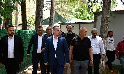MAGİNDER heyeti Doğanşehir'de esnaf ve vatandaşlarla buluştu