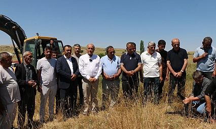 Malatya'da vatandaşın talebi karşılık buldu: lk kazı vuruldu