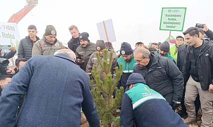Malatya'da 10 bin 444 fidan toprakla buluştu