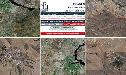 Malatya'da 2 Arsa Açık Artırmayla Satışa Çıkarılıyor