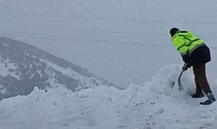 Malatya'nın kar kalınlığı 1 metreyi aştı