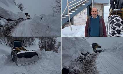 Malatya'da 21 kilometrelik yol açıldı! Hastaya ilaçları ulaştırıldı!