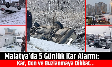 Malatya'da 5 Günlük Kar Alarmı: Kar, Don ve Buzlanmaya Dikkat…