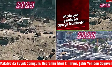 Malatya'da Büyük Dönüşüm: Depremin İzleri Siliniyor, Şehir Yeniden Doğuyor!