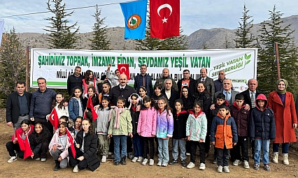 Malatya'da fidanlar toprakla buluştu