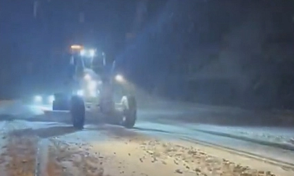 Malatya'da kar yağışı ulaşımı zorluyor!