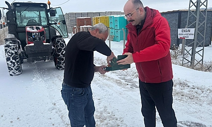 Malatya'da karla mücadele çalışmaları devam ediyor