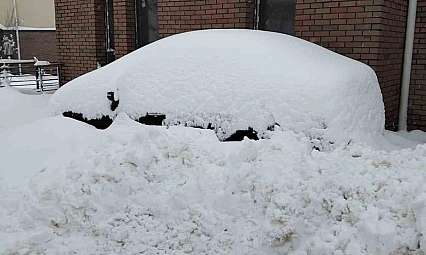 Doğanşehir'de kar kalınlığı 1 metreyi buldu