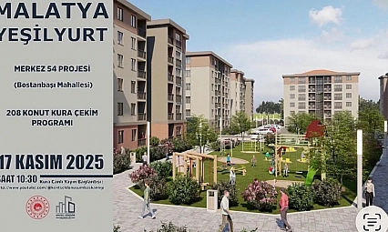 Malatya'da kura heyecanı! Bostanbaşı'nda 208 konutun hak sahipleri belli oldu…