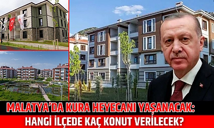 Malatya'da kura heyecanı yaşanacak: Hangi ilçede kaç konut verilecek?