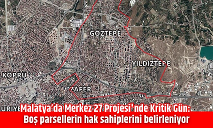Malatya'da Merkez 27 Projesi'nde Kritik Gün: Boş parsellerin hak sahiplerini belirleniyor | Canlı İzle