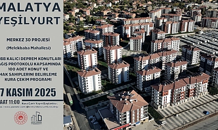 Malatya'da Merkez 30 Projesi kura sonuçları.... Hak sahipleri tam liste…