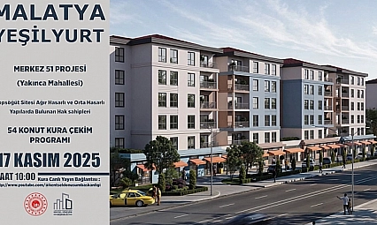 Malatya'da Merkez 51 Projesi'nin Kura Çekimi Başladı: Canlı izlemek İçin Tıklayın…