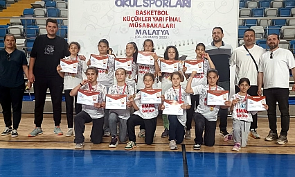 Malatya'da okul sporları basketbol müsabakaları sona erdi