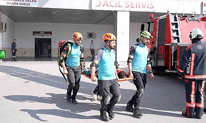 Malatya'da gerçeği aratmayan tatbikat