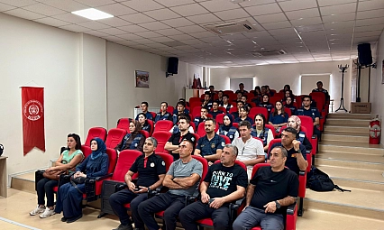 Malatya itfaiye ekibine eğitim verildi