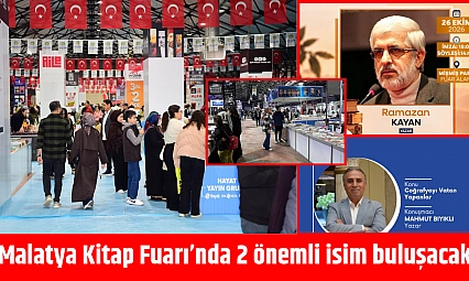 Malatya Kitap Fuarı'nda 2 önemli isim buluşacak