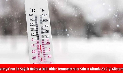 Malatya'nın en soğuk noktası belli oldu: Termometreler sıfırın altında 23,2'yi gösterdi