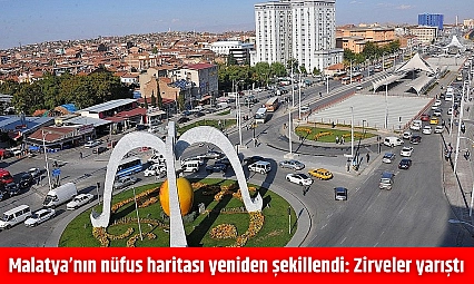 Malatya'nın nüfus haritası yeniden şekillendi: Zirveler yarıştı