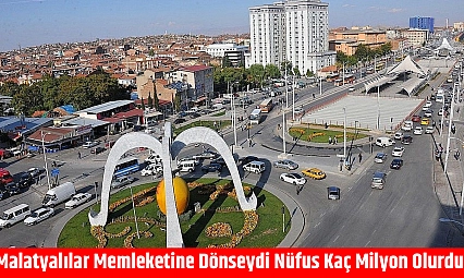 Malatyalılar memleketine dönseydi nüfus kaç milyon olurdu?