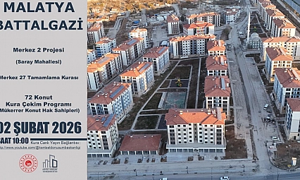 Merkez 2 Projesi 72 konutun kura çekimi başlıyor.. Canlı yayın linki için tıklayın…