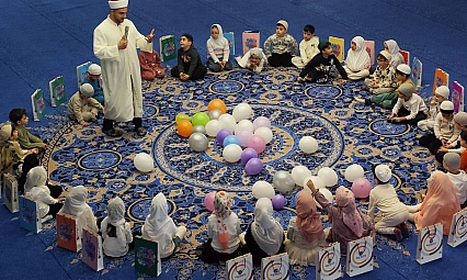 Miniklerden camide anlamlı buluşma