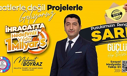Mahmut Boyraz'ın seçim pusulası sarı renk oldu