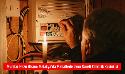 Mumlar hazır olsun: Malatya'da mahallede uzun süreli elektrik kesintisi