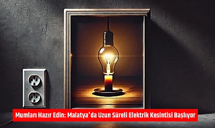 Mumları Hazır Edin: Malatya'da Uzun Süreli Elektrik Kesintisi Başlıyor